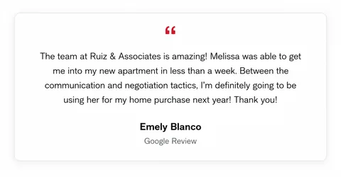 Google review from Emely Blanco for Ruiz & Associates